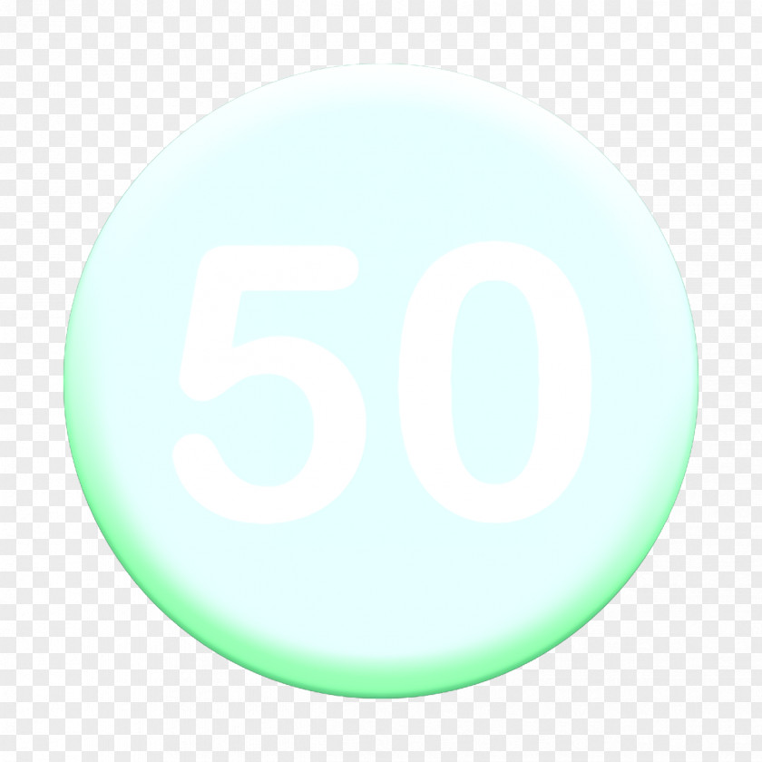 Fifty Icon Numbers PNG