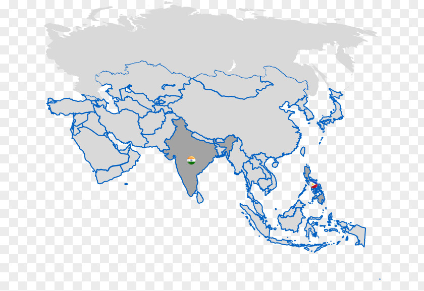 Map East Asia World Blank PNG