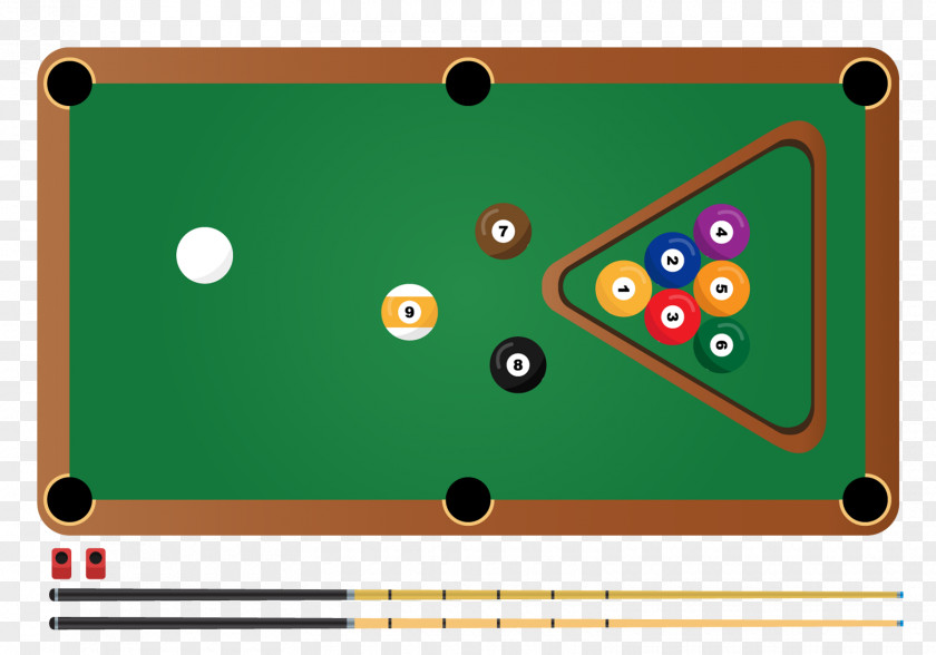 Big Pool Game English Billiards Eight-ball Nine-ball Billiard Table PNG