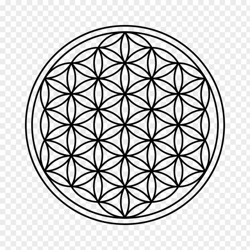 Circle Vitruvian Man Sacred Geometry Overlapping Circles Grid PNG