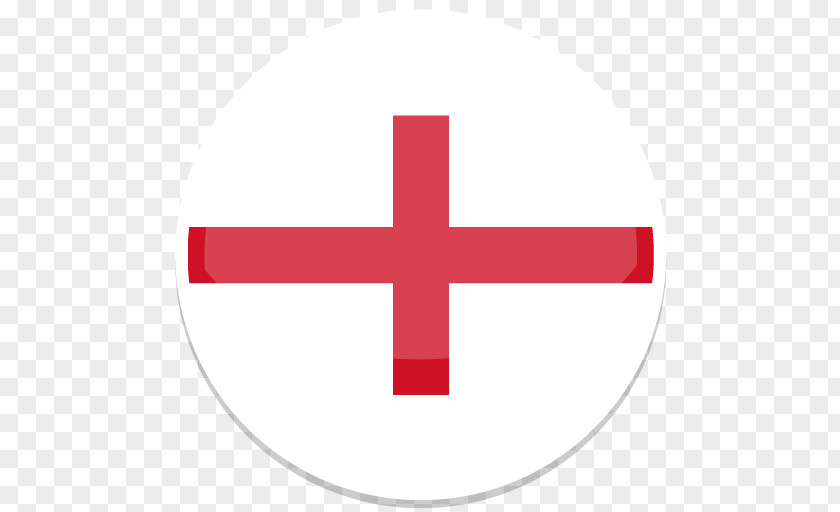 England Symbol Cross Line Font PNG