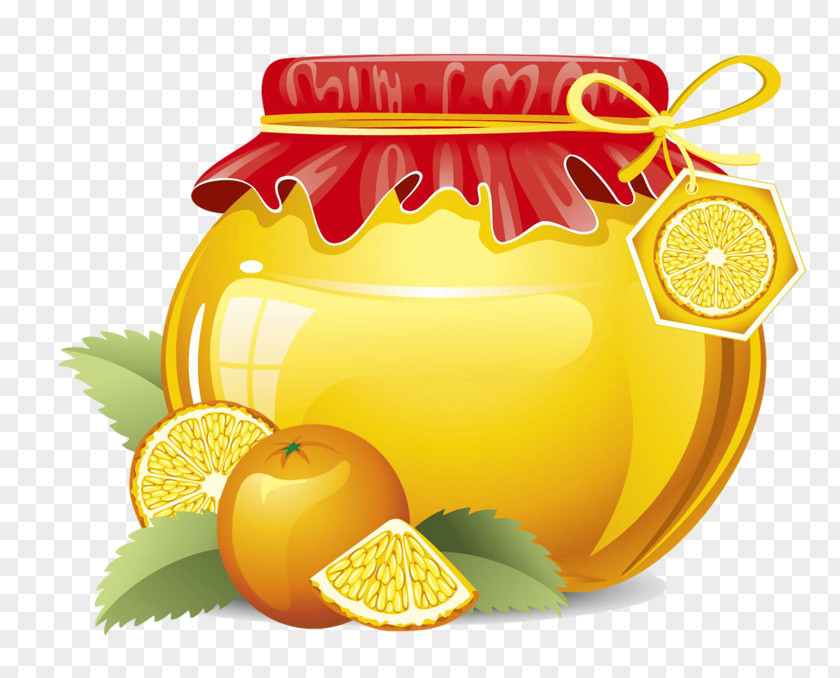 Honey Jar Marmalade Fruit Preserves Clip Art PNG