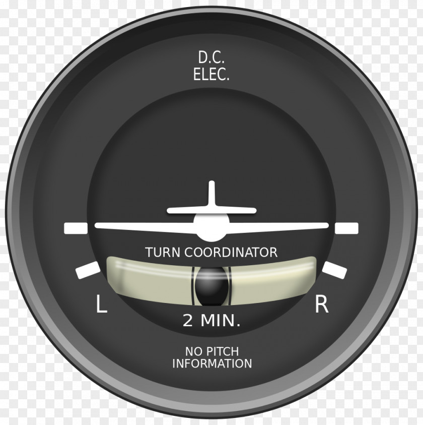 Airplane Aircraft Flight Instruments Turn And Slip Indicator PNG