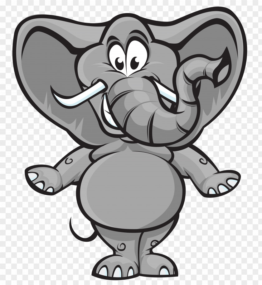 Elephant Motif Hippopotamus Cartoon PNG