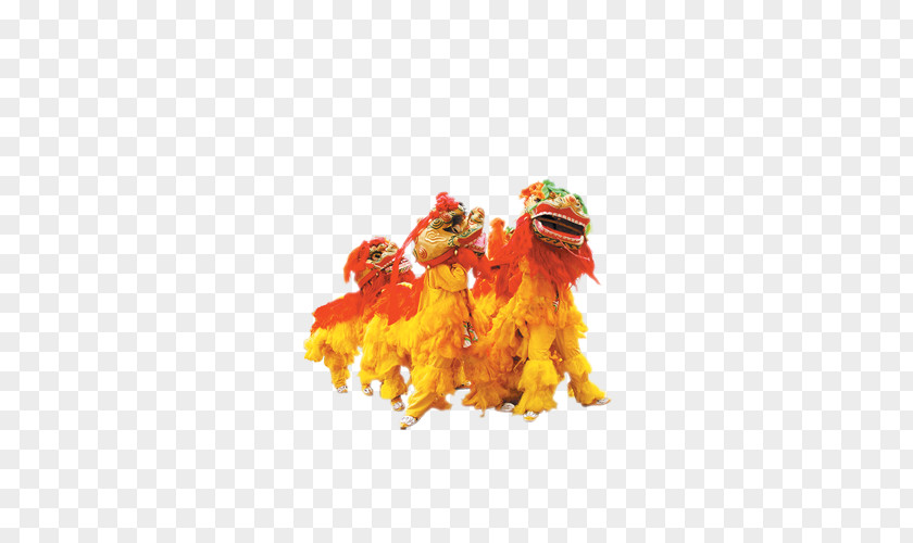 Lion Dance Dragon Folk Chinese New Year PNG