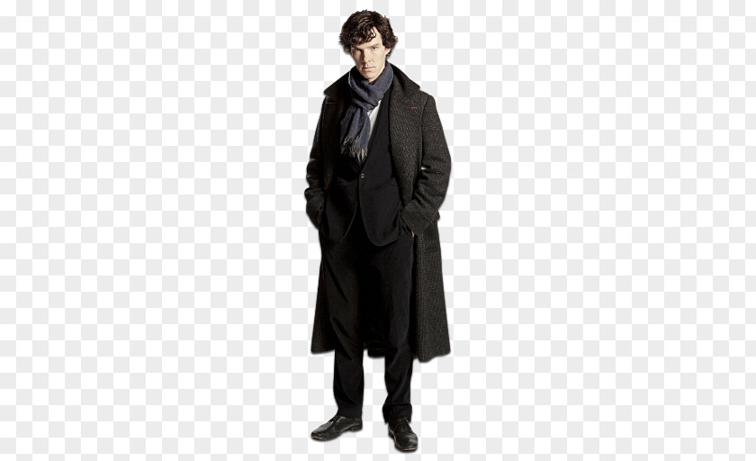 Benedict Cumberbatch Sherlock Holmes Costume Coat Cosplay Cape PNG