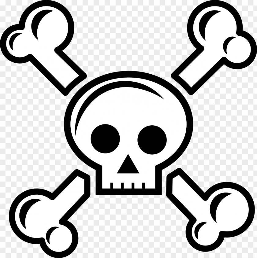 Dead Skull And Crossbones Clip Art PNG