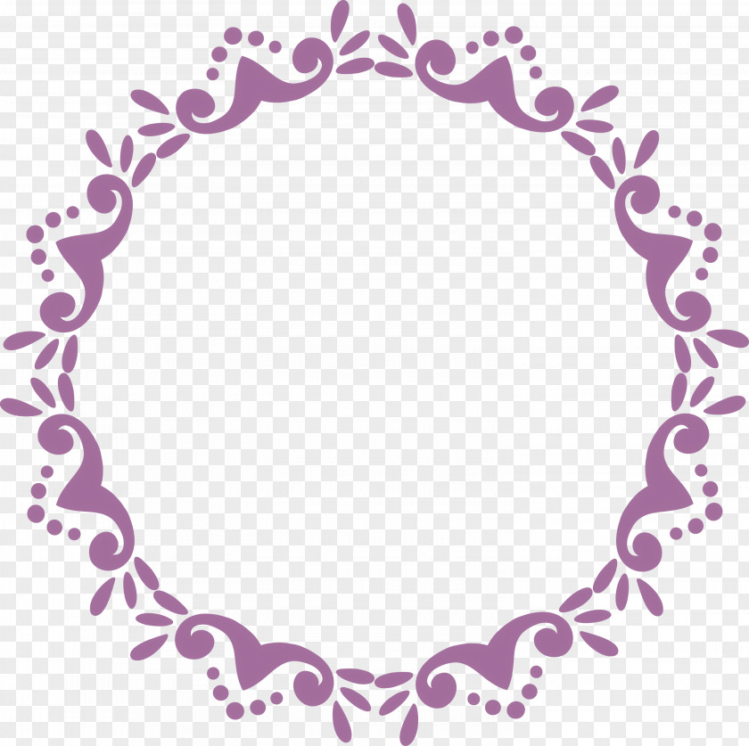 Floral Frame Flower Monogram PNG