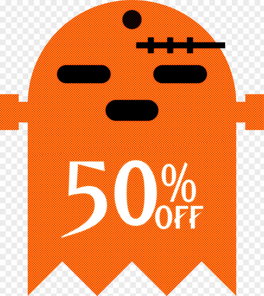 Halloween Discount Sales 50% Off PNG