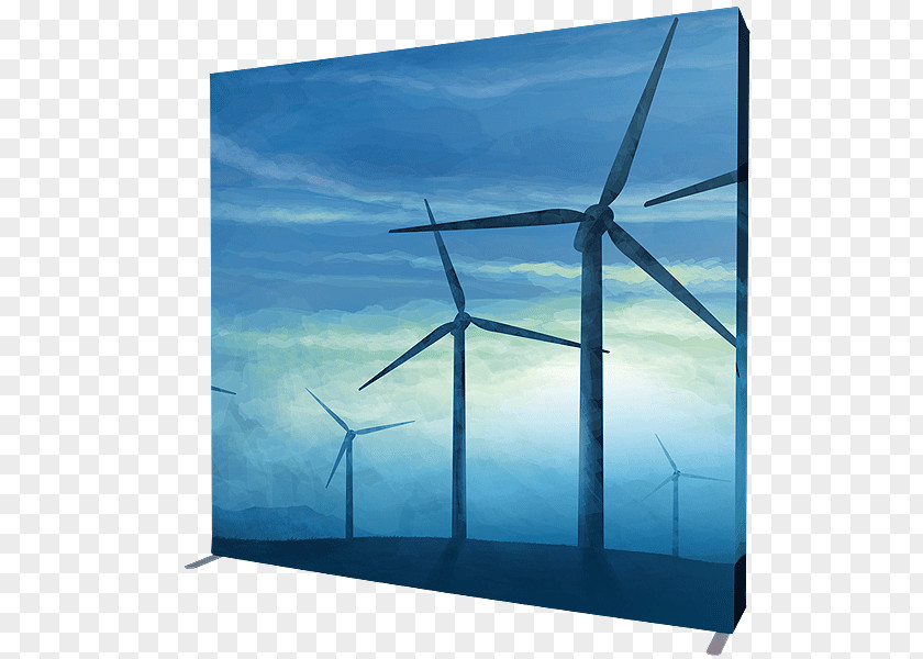 Singular They Wind Turbine Machine Stretch Fabric Energy PNG