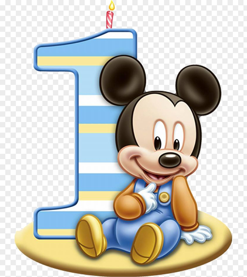 1st Birthday Mickey Mouse Minnie Cake Frosting & Icing PNG