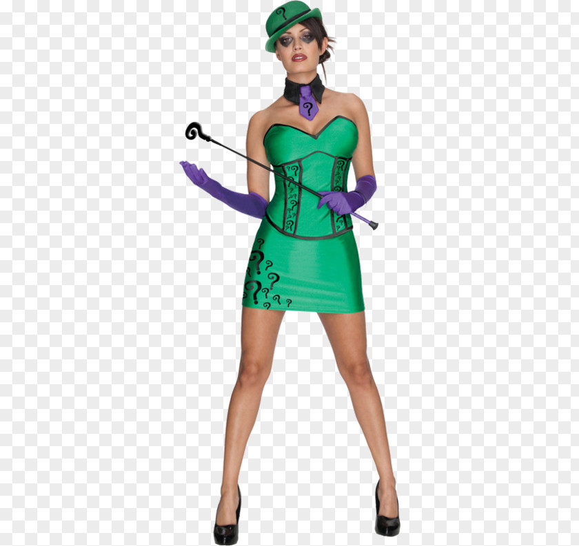 Batman Riddler Costume Woman Female PNG