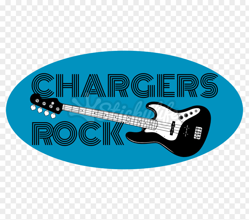 Logo Static Cling Guitar Oval PNG