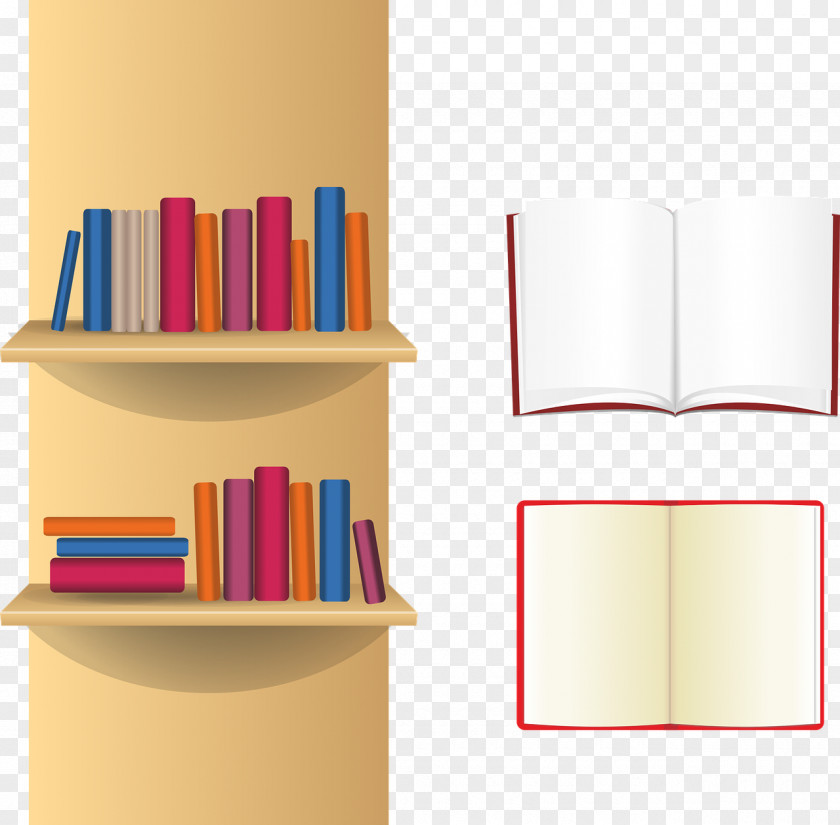 Store Shelf Bookcase Clip Art PNG