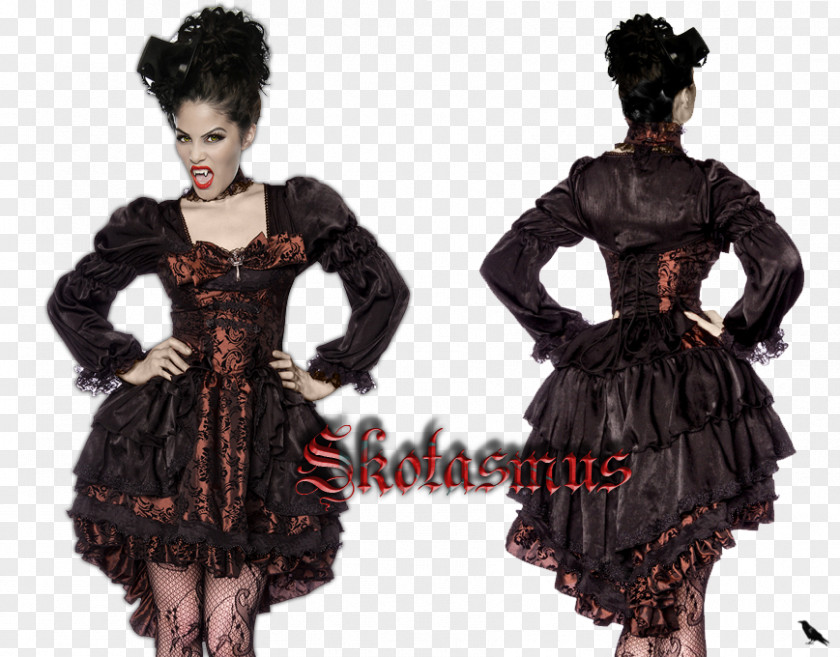 Dress Costume Baroque Vampire Clothing PNG