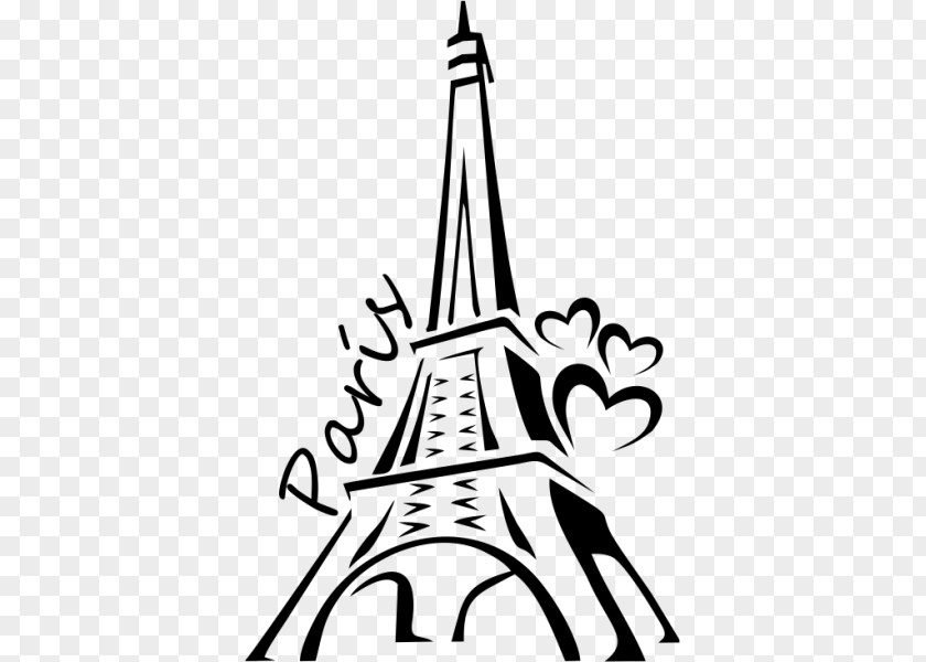 Eiffel Tower Drawing Painting Silhouette PNG