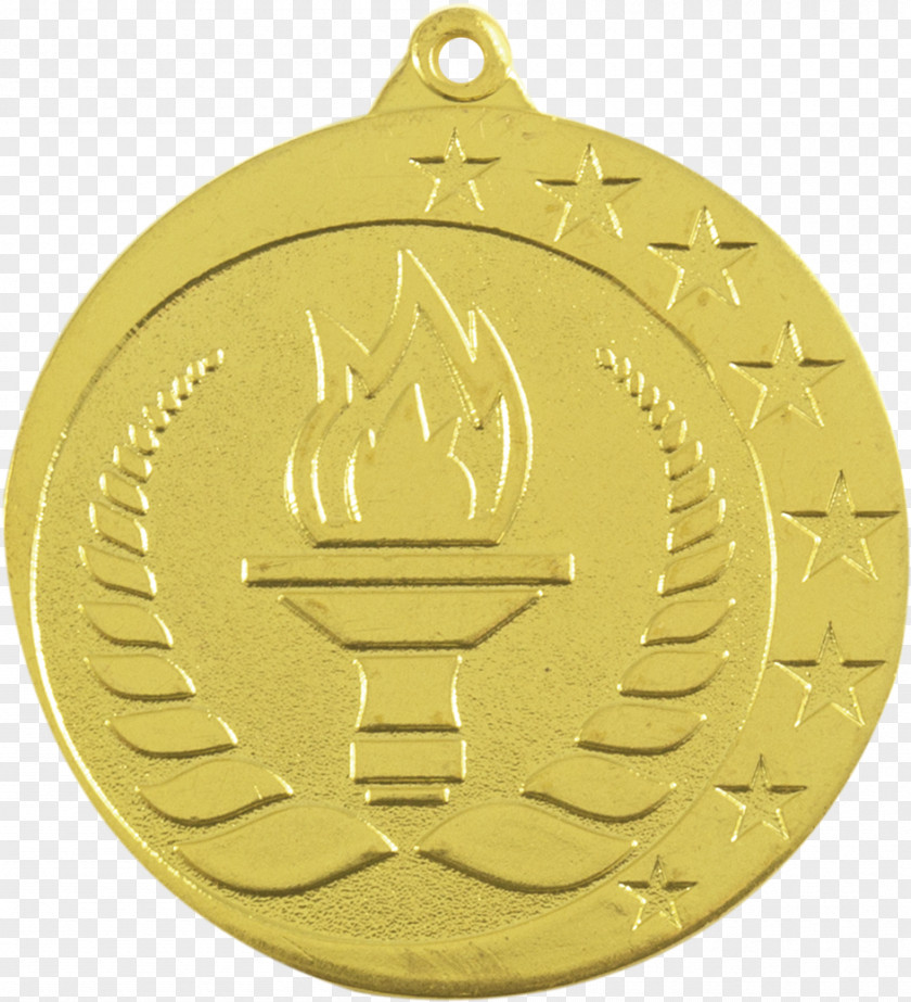 Gold Medal Relief Trophy Allegory PNG
