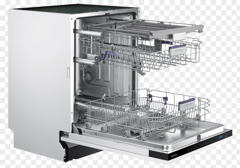 Integrated Machine Samsung Dishwasher Cm. 60 DW60M6050BB/EG Efficient Energy Use Consumer Electronics PNG