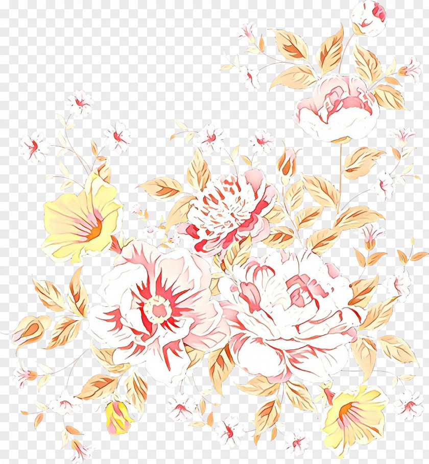 Pedicel Peach Floral Flower Background PNG