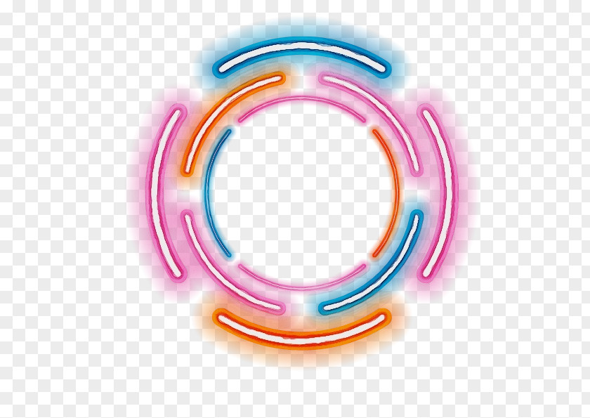 Symbol Material Property Neon Circle PNG