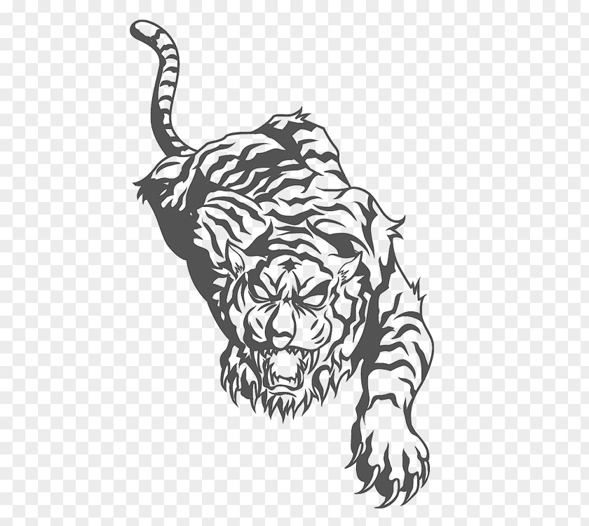 Tiger Sleeve Tattoo Black Panther Lion PNG