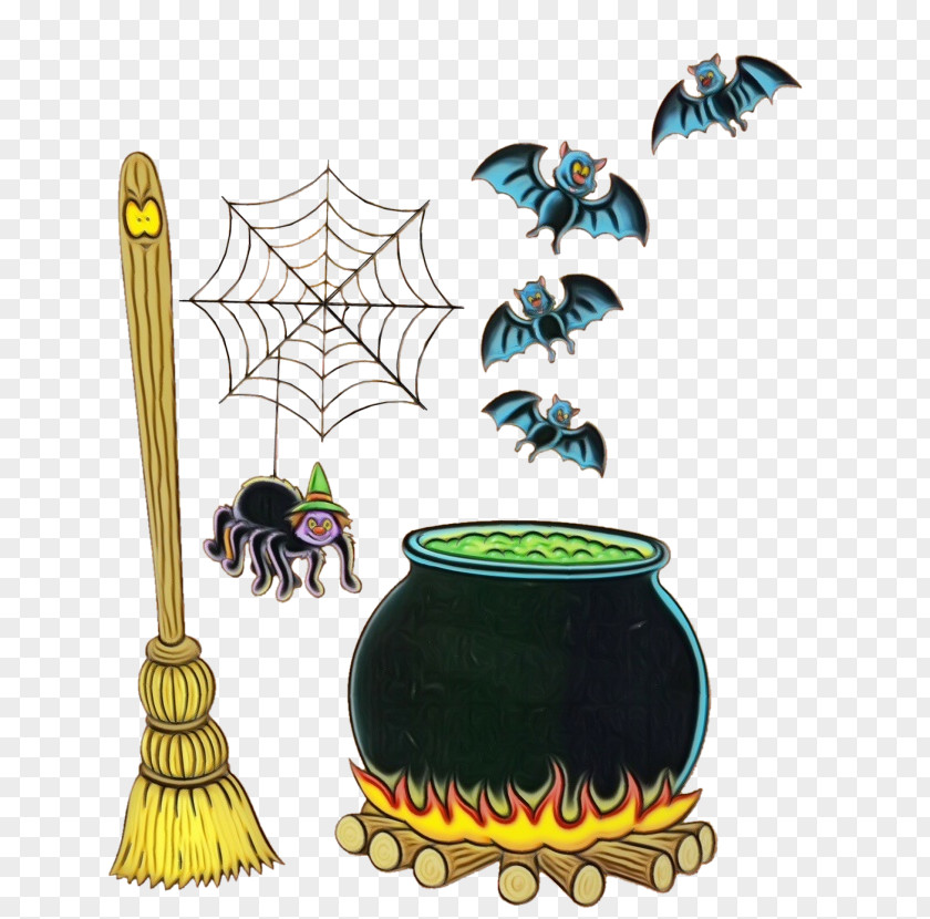 Cookware And Bakeware Plant Clip Art Broom Cauldron Tree PNG