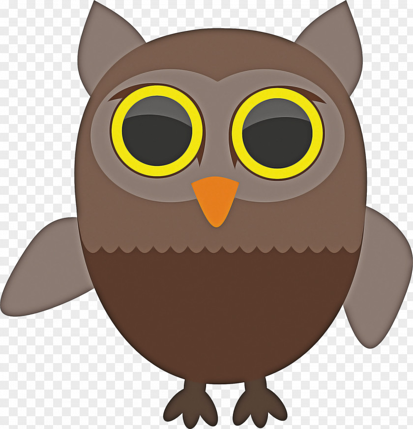 Eastern Screech Owl Brown Cartoon PNG