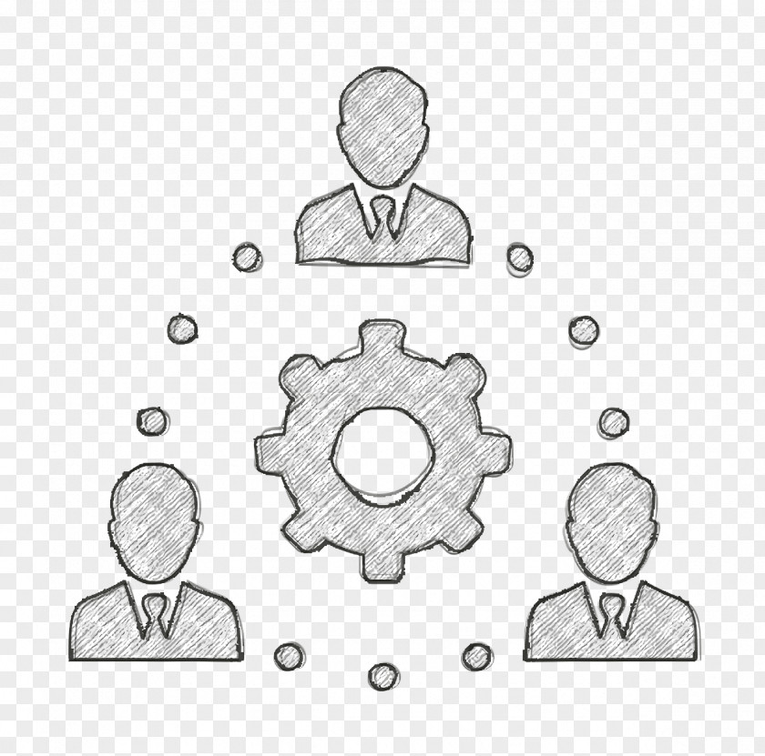 People Icon Networking Scheme PNG