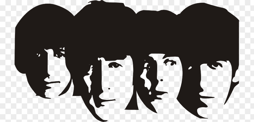 Silhouette The Beatles Stencil Abbey Road PNG