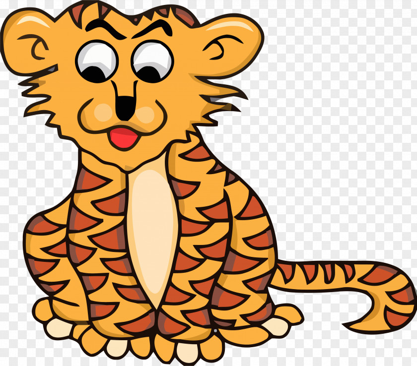 Tiger Clip Art Illustration Whiskers PNG