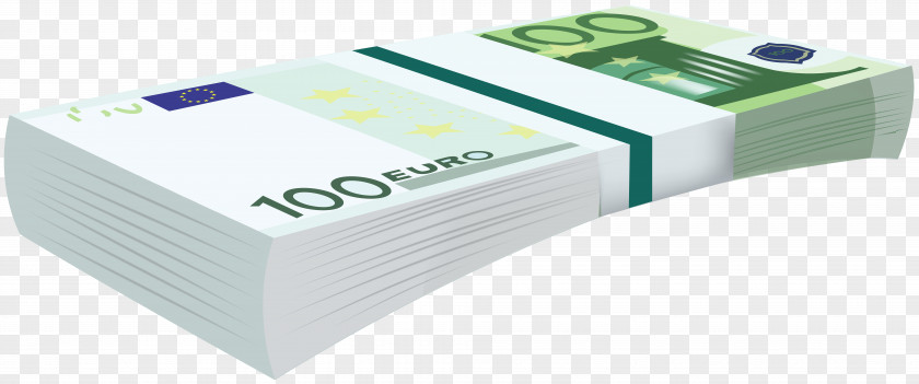 100 Euro Bundle Banknotes Transparent Clip Art Image Brand Product Organization Design PNG