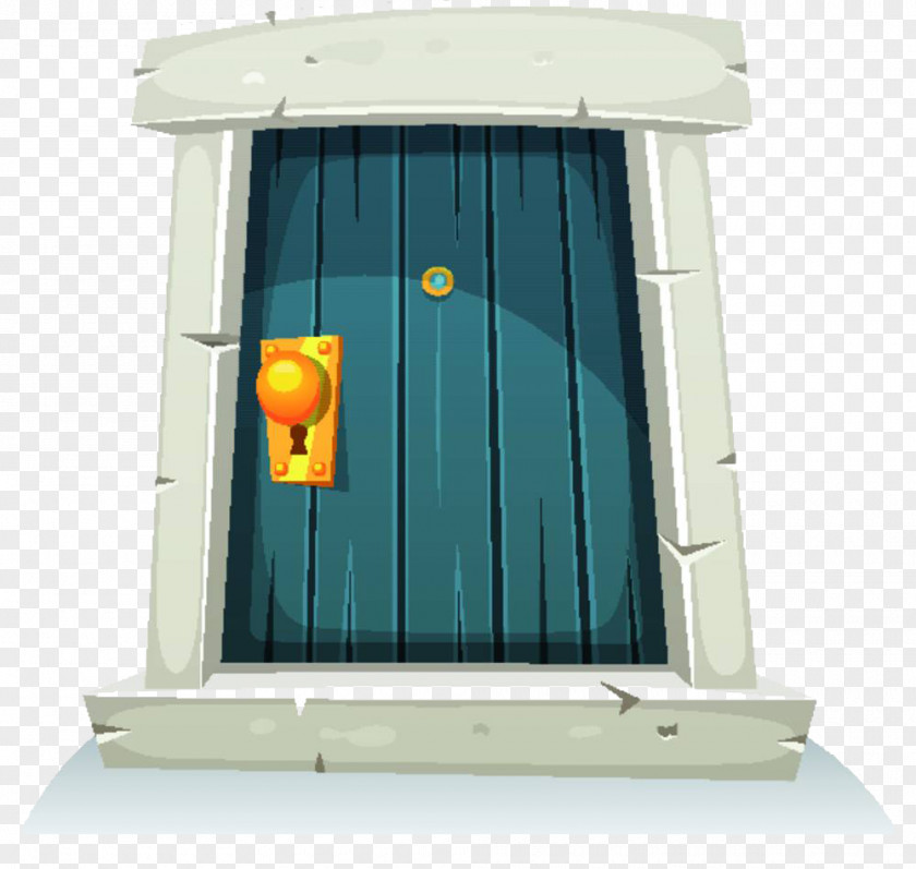 Closed Door Window Handle Drawing Illustration PNG