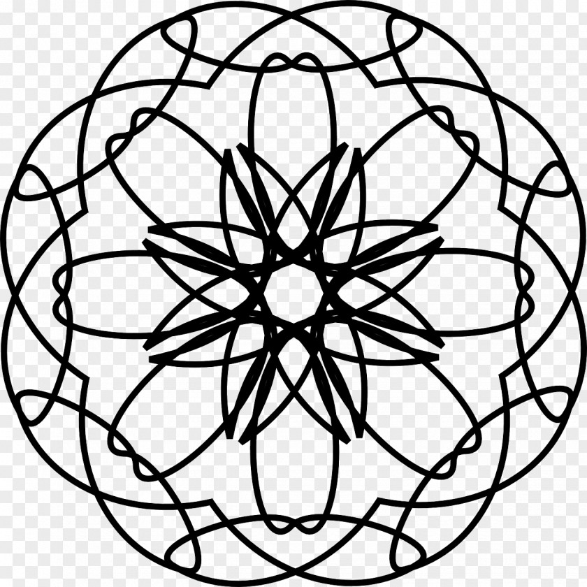 Mandala Ornament Overlapping Circles Grid Wikimedia Commons PNG