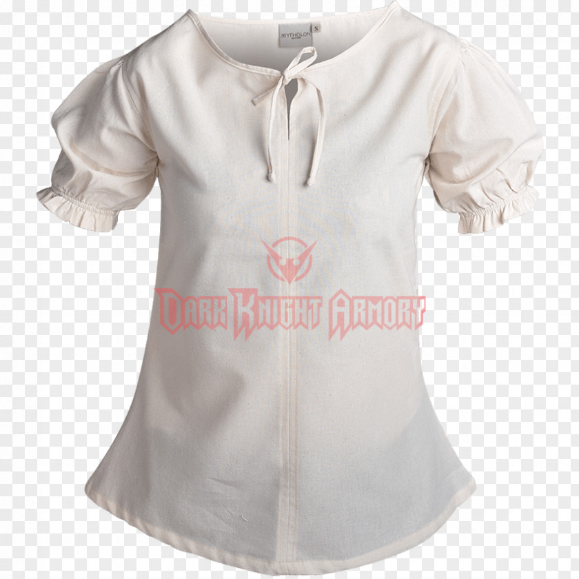 Peasant Day Blouse Collar Neck Sleeve PNG