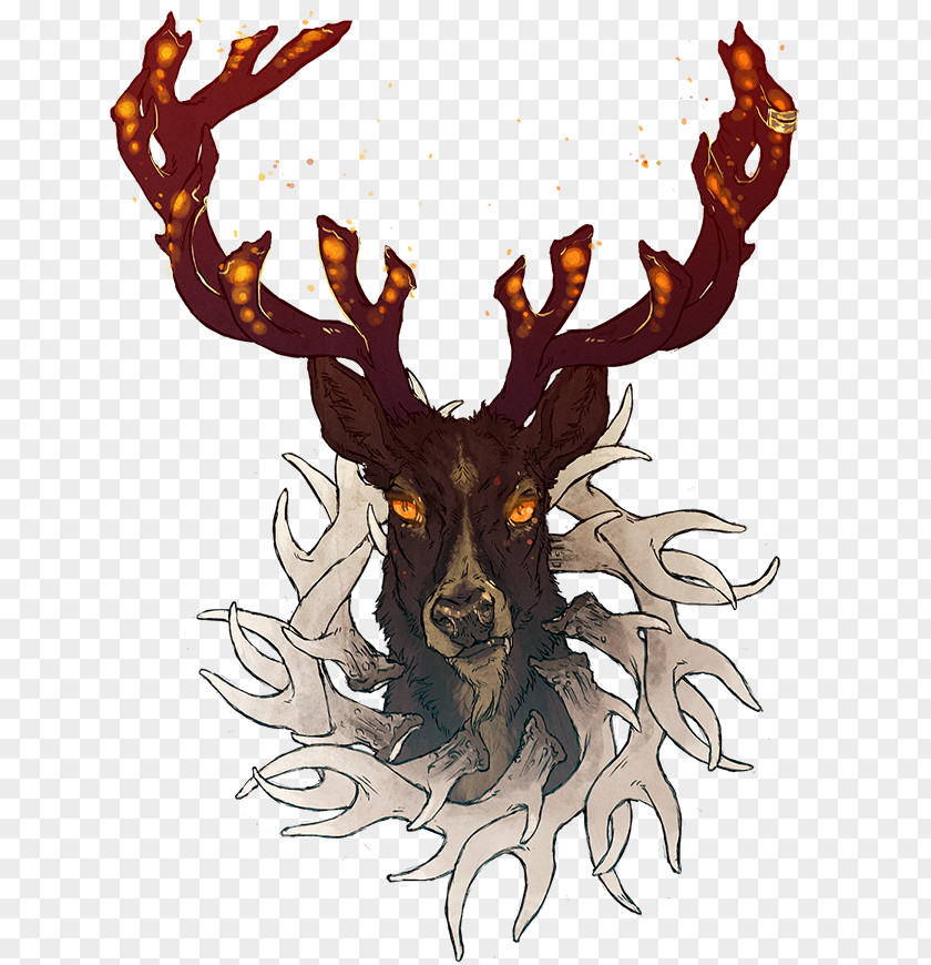 Reindeer Christmas Art .com PNG