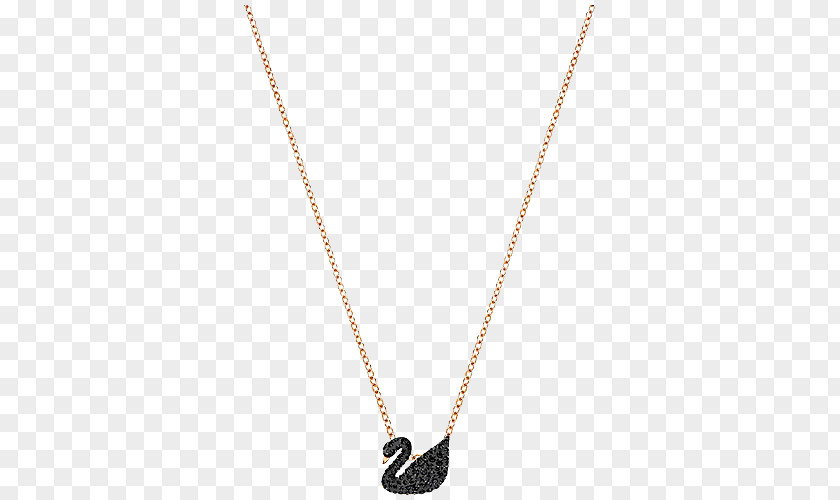 Swarovski Jewelry Necklace Black Women Pendant Chain Body Piercing Jewellery PNG