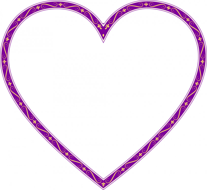Zipper Borders And Frames Heart Clip Art PNG