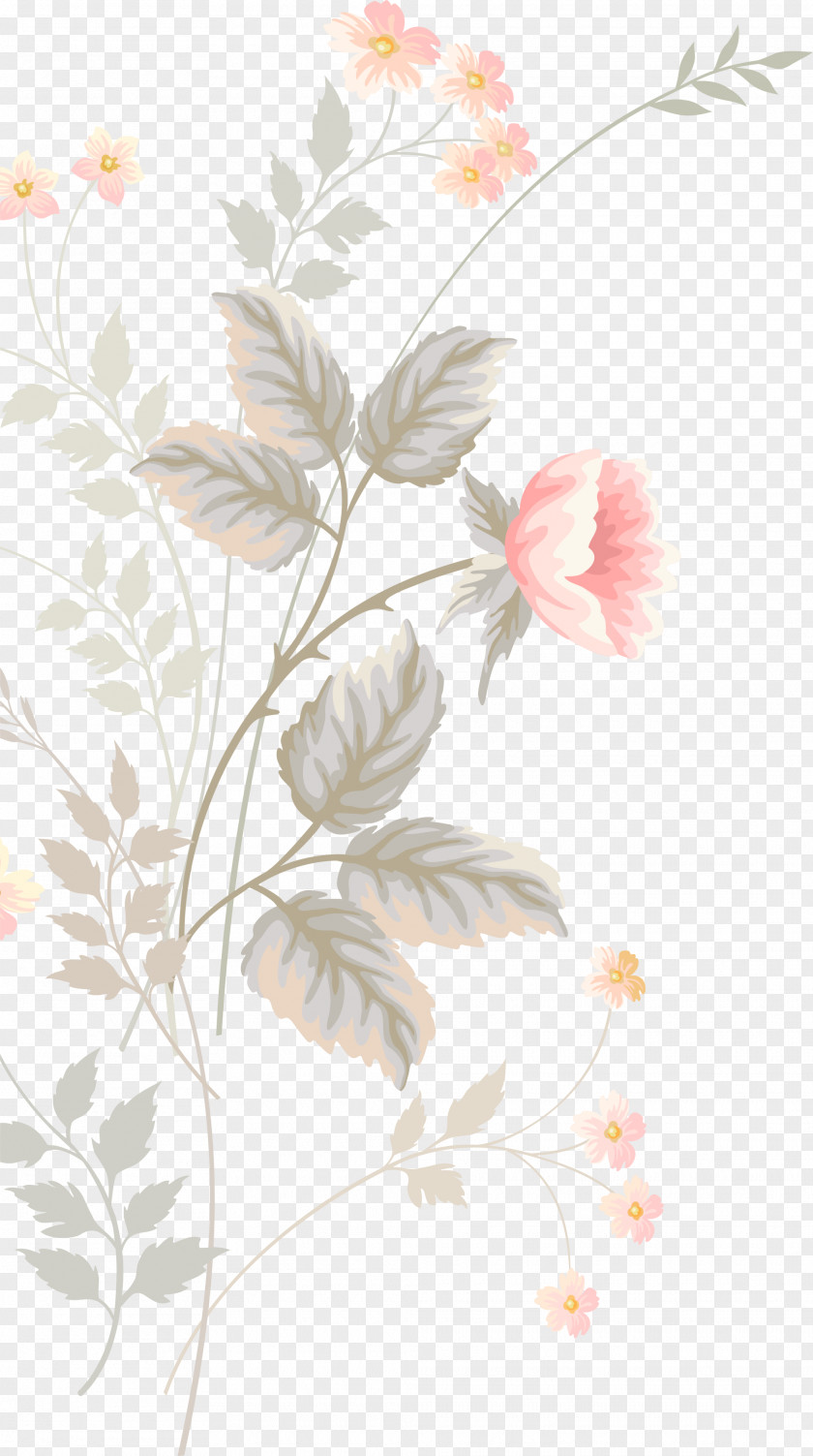 Pink Hand-painted Flowers Floral Design Flower Watercolor Painting Pattern PNG