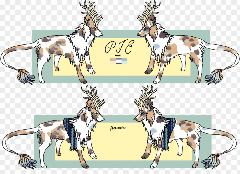 Reindeer Cattle Goat Horse Dog PNG