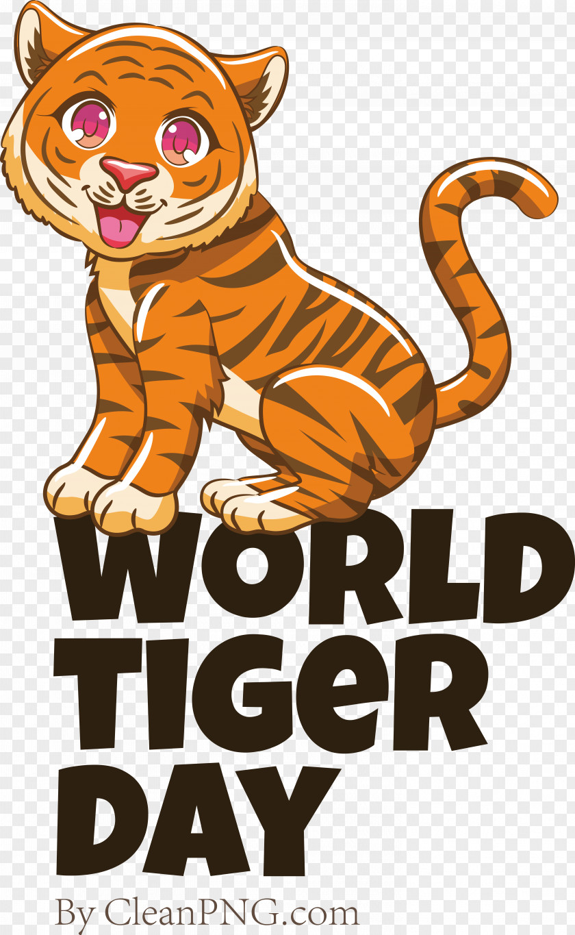 Tiger Lion Cat Cartoon Small PNG