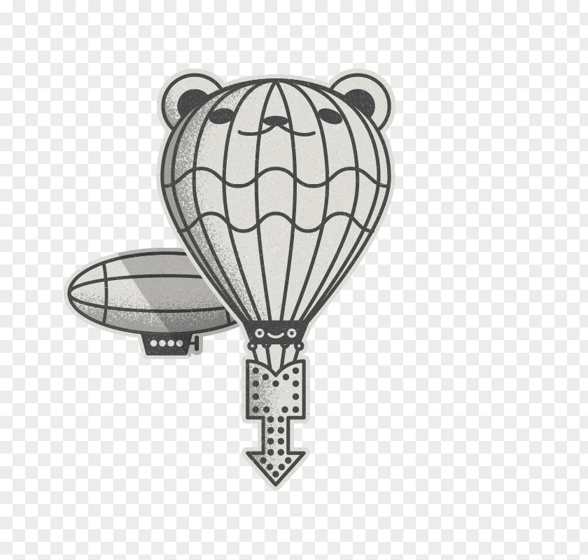 Make Hot Air Balloon Cookies Product Design Line Black PNG