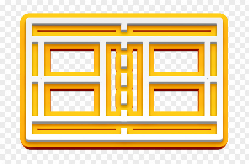 Rectangle Yellow Badminton Icon Cock Game PNG