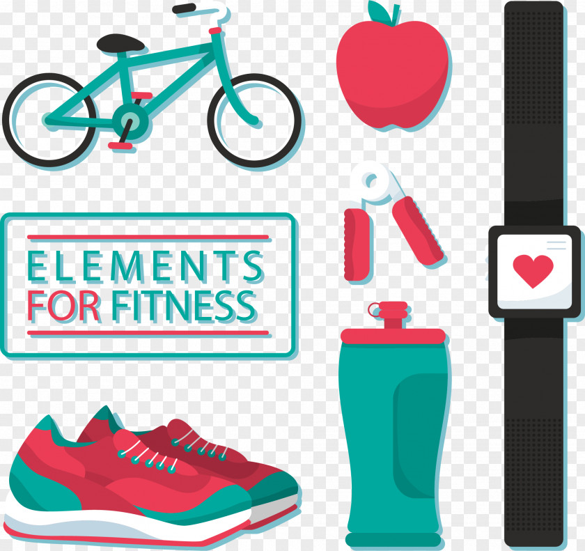 Vector Fitness Kit Elements Euclidean Element Icon PNG