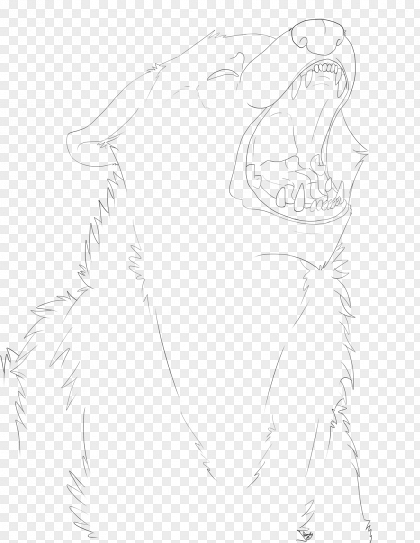 Angery Line Art Drawing Sketch PNG