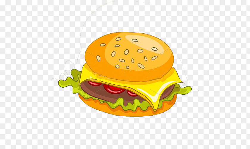 Cartoon Crab Fort Hamburger Cheeseburger Fast Food PNG
