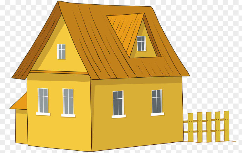 Chalet House English Country Cartoon PNG