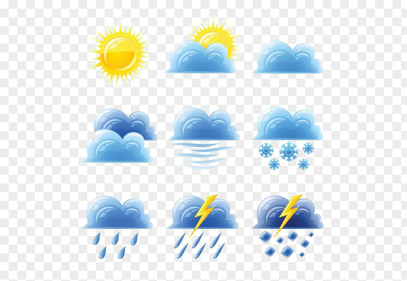 Creative Weather Icon Cloud Rain PNG