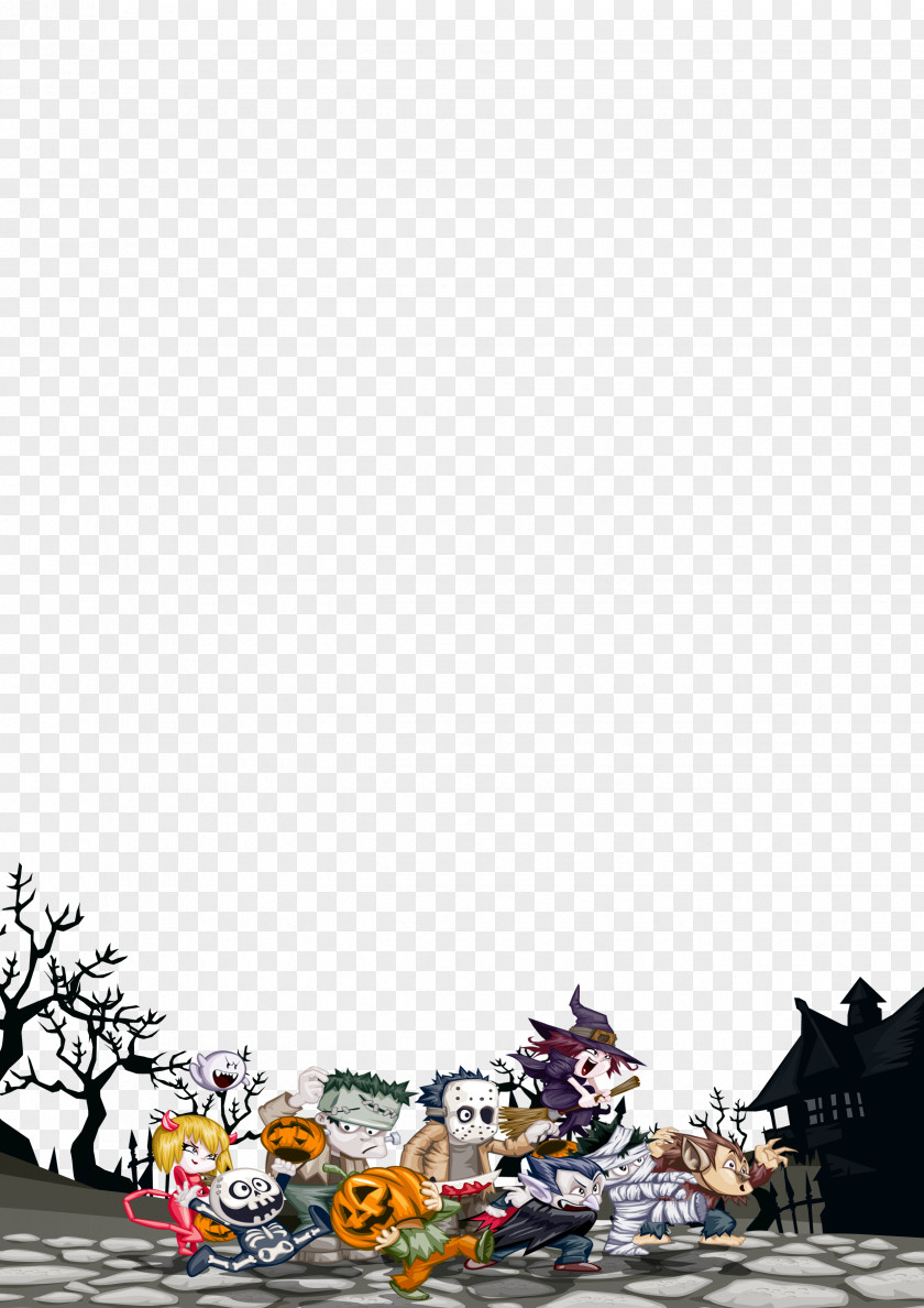Halloween Background Poster PNG