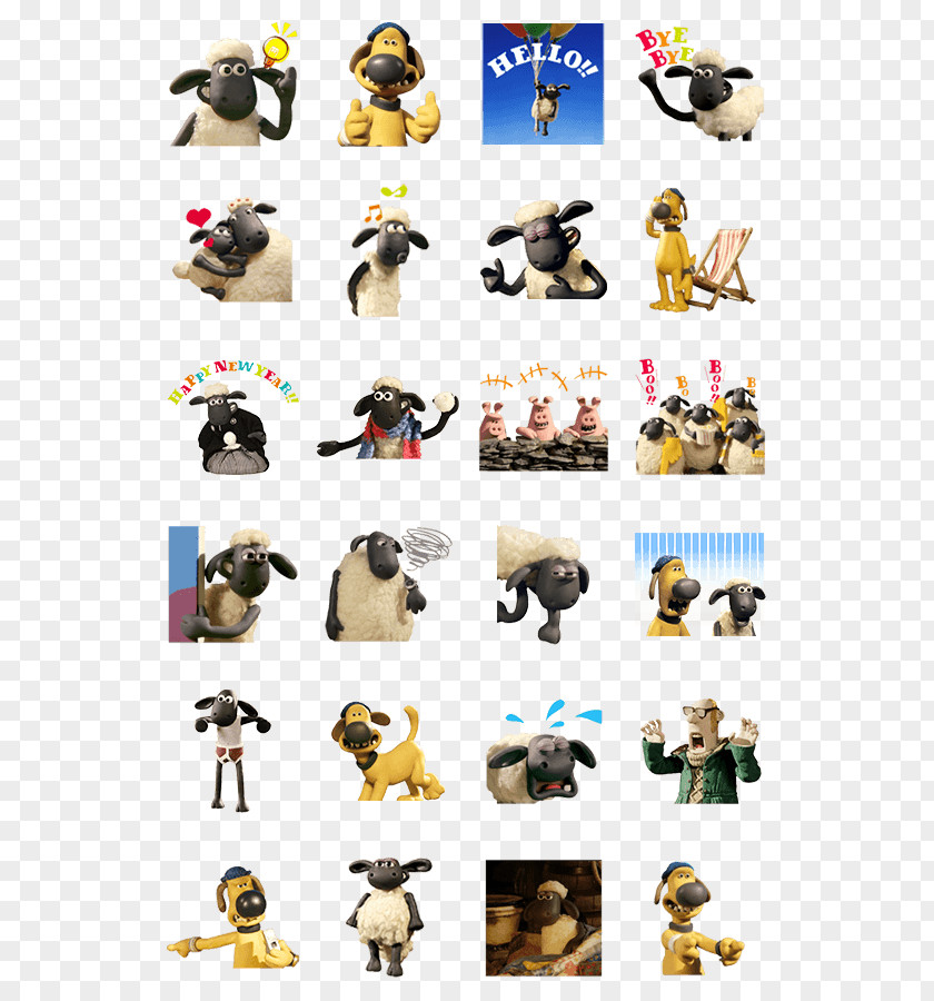 Sheep Sticker Animaatio LINE PNG