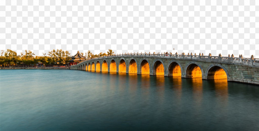 Summer Palace Seventeen Arch Bridge Pictures Great Wall Of China Wuxi International Travel Service Limited Company Seventeen-Arch PNG